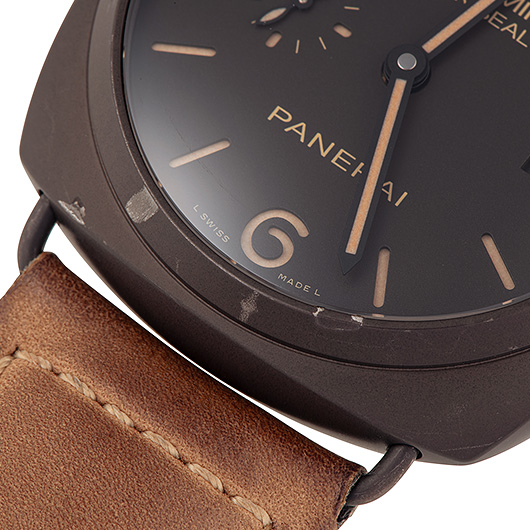 パネライ ラジオミール コンポジット ブラックシール3デイズ PAM00505 ブラウン 中古 サブカット 5枚目