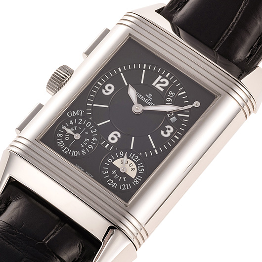 ジャガー・ルクルト レベルソ グランド GMT Q3028420 シルバー/ブラック 中古 サブカット 3枚目