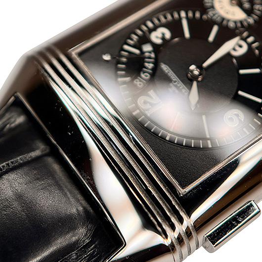 ジャガー・ルクルト レベルソ グランド GMT Q3028420 シルバー/ブラック 中古 サブカット 4枚目