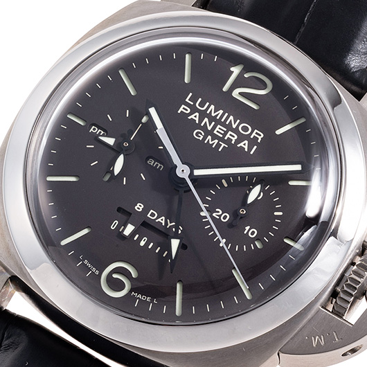パネライ ルミノール 1950 クロノ モノプルサンテ GMT PAM00311 ブラウン 中古 サブカット 1枚目