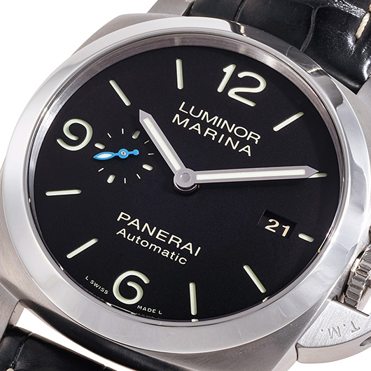 パネライ ルミノールマリーナ1950 3デイズ アッチャイオ PAM01312 ブラック 中古 サブカット 1枚目