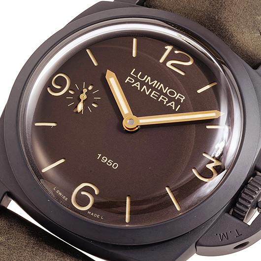 パネライ ルミノール コンポジット1950 3デイズ PAM00375 ブラウン 中古 サブカット 1枚目