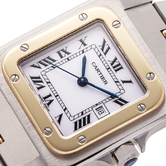 カルティエ サントスカレLM 81036232 ホワイト 中古 サブカット 1枚目