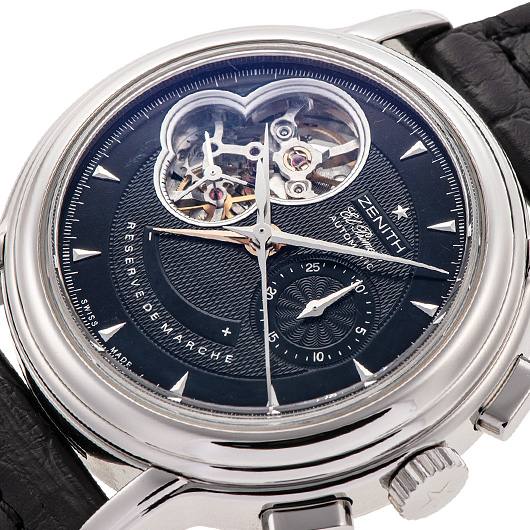ゼニス クロノマスター T オープン 03.0240.4021/22.C495 ブラック 中古 サブカット 1枚目