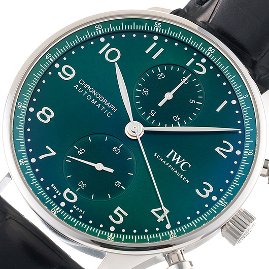 IWC ポルトギーゼ クロノグラフ IW371615 グリーン 新品 サブカット 1枚目