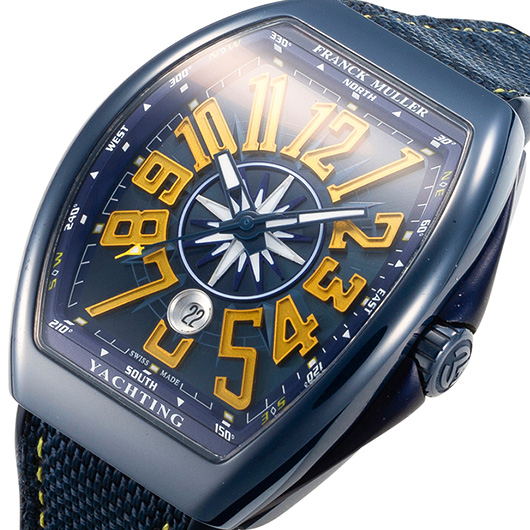 フランク・ミュラー ヴァンガード ヨッティング セラミック V45SCDT CRBLBL YACHTING ブルー 中古 サブカット 1枚目