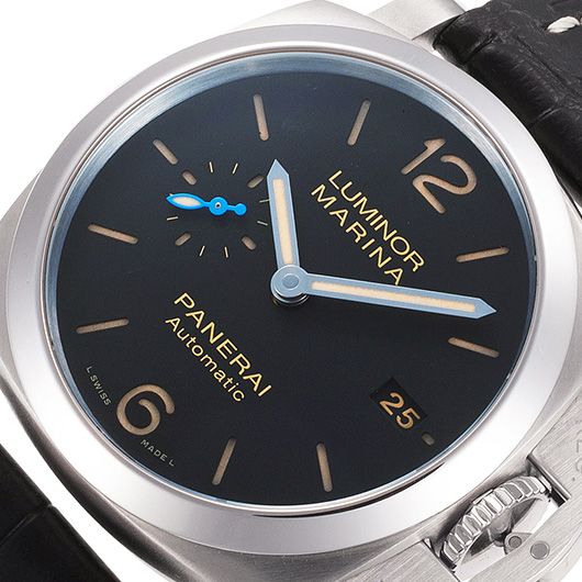 パネライ ルミノールマリーナ1950 3デイズ アッチャイオ PAM01392 ブラック 中古 サブカット 1枚目