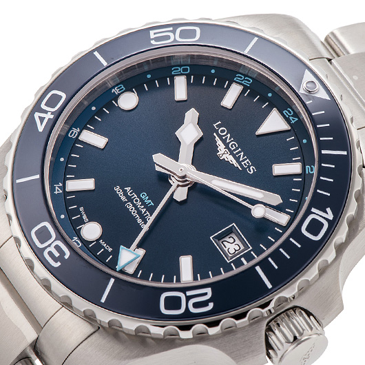 ロンジン ハイドロコンクエスト GMT L3.790.4.96.6 ブルー 新品 サブカット 1枚目