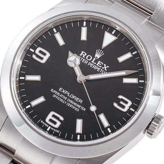 ロレックス エクスプローラーⅠ 214270 ブラック 中古 サブカット 1枚目