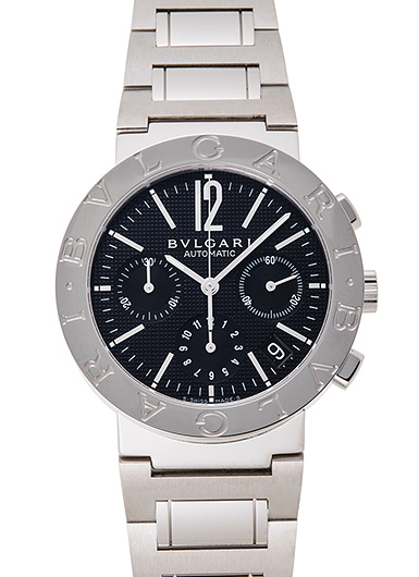 ブルガリ ブルガリブルガリ クロノグラフ BB38BSSDCH ブラック 新品