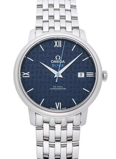 オメガ デ・ヴィル プレステージ コーアクシャル オービス 424.10.40.20.03.003 ブルー 新品