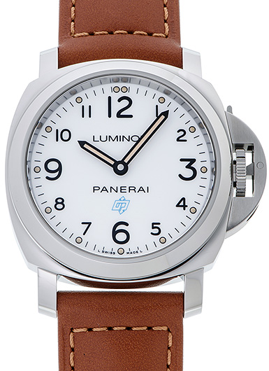 パネライ ルミノール ベース ロゴ 3デイズ アッチャイオ 手巻き 腕時計 カーフ ホワイト 2020年8月購入 PAM00775 メンズ 40802073238【アラモード】