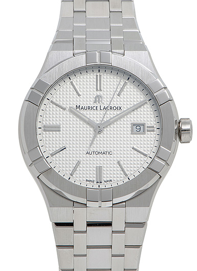 MAURICE LACROIX モーリス・ラクロア メンズ腕時計 アイコン オートマティック 42mm AI6008-SS002-130-1 シルバー文字盤 SS 自動巻き