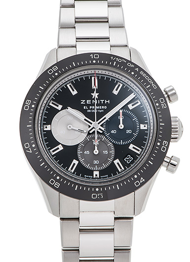 ゼニス クロノマスター スポーツ 03.3100.3600/21.M3100 ブラック/シルバー/グレー/ブル 未使用品