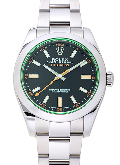 ロレックス ミルガウス 116400GV ブラック 中古