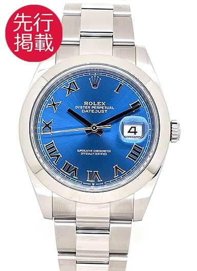 ロレックス デイトジャスト41 126300 ブルー 中古