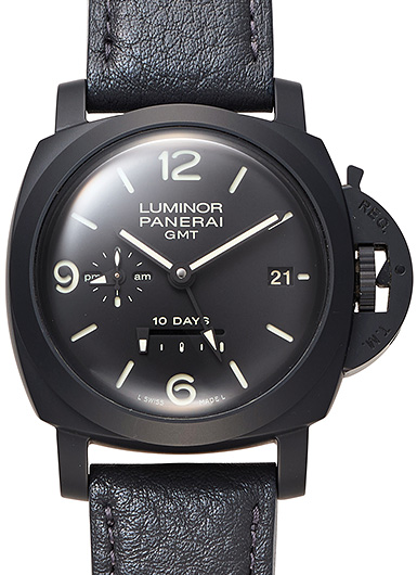 パネライ ルミノール1950 10デイズGMT チェラミカ PAM00335 ブラック 中古