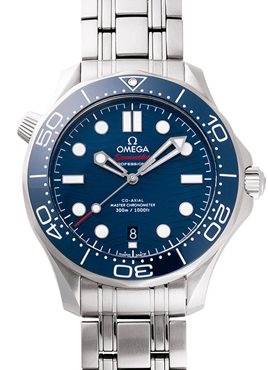オメガ シーマスター300M コーアクシャル マスタークロノメーター 210.30.42.20.03.001 ブルー 中古