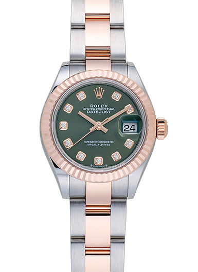 ロレックス デイトジャスト 28 279171G オリーブグリーン 新品