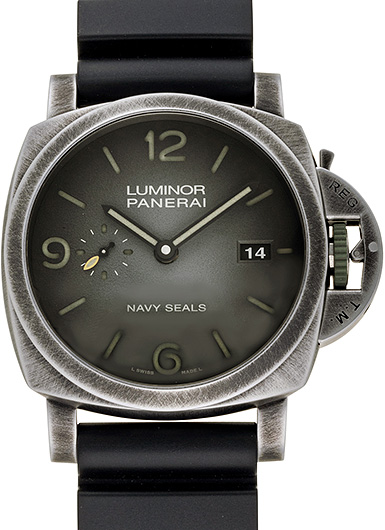 パネライ ルミノールマリーナ ネイビーシールズ PAM01412 グレー 中古Ω