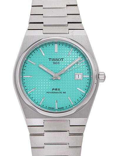 ティソ PRX パワーマティック 80 T137.407.11.091.01 ライトグリーン 新品