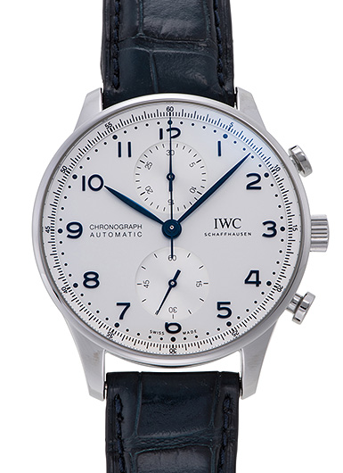 IWC ポルトギーゼ クロノグラフ IW371605 シルバー 中古