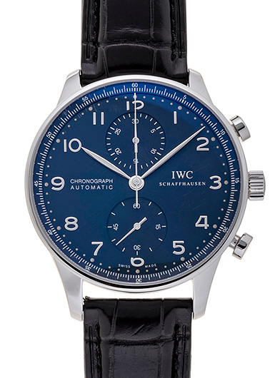 IWC ポルトギーゼ クロノグラフ IW371491 ブルー 中古