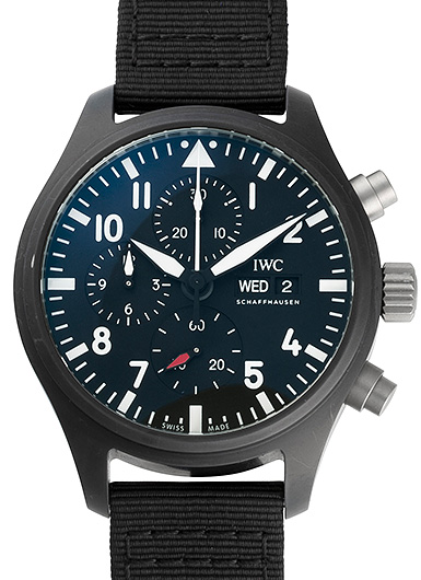 IWC パイロットウォッチ クロノグラフ トップガン IW389101 ブラック 中古