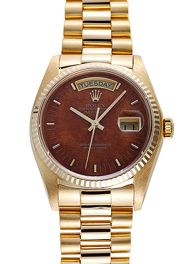 ロレックス デイデイト 18038 ブラウン 中古