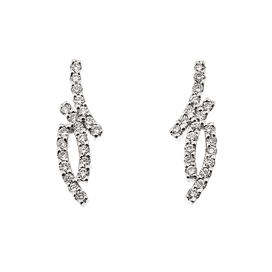 ノーブランド ダイヤモンド ピアス 13880654 ホワイトゴールド/シルバー 新品