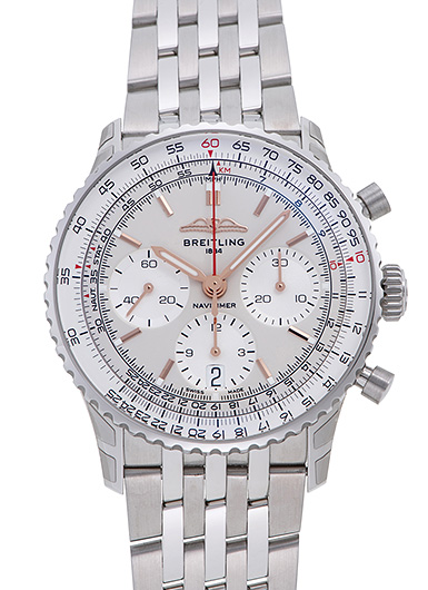 ブライトリング ナビタイマー1 B01 クロノグラフ 41 AB0139211G1A1 シルバー/シルバー 新品