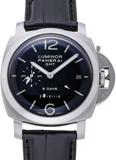 パネライ ルミノール1950 8デイズ GMT PAM00233 ブラック 中古