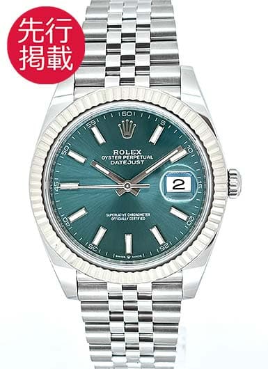 ロレックス デイトジャスト41 126334 ミントグリーン 中古