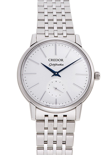 セイコー クレドール ゴールドフェザー GCBE991 シルバー 中古
