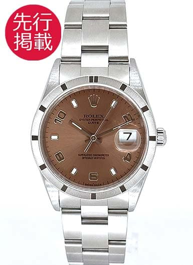 ロレックス オイスター パーペチュアル デイト 15210 ピンク 中古