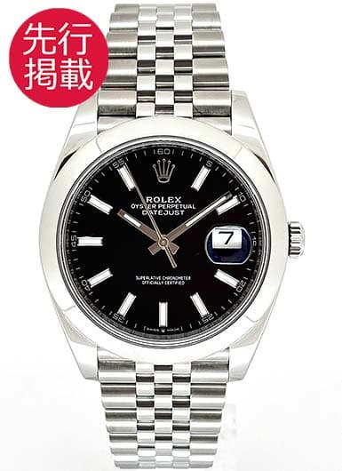 ロレックス デイトジャスト41 126300 ブラック 中古