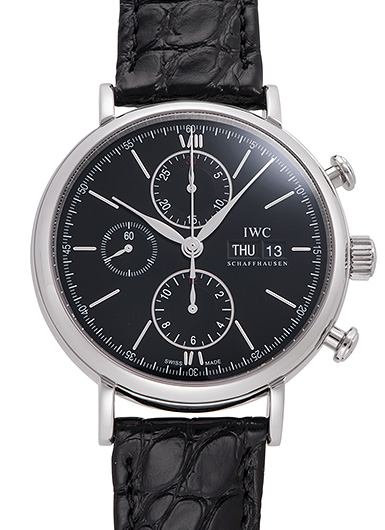 IWC ポートフィノ クロノグラフ IW391008 ブラック 中古