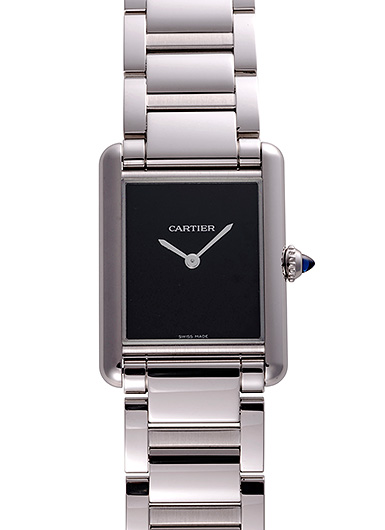 カルティエ タンク マスト ウォッチ LM WSTA0072 ブラック 中古