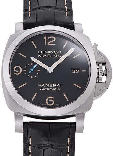 パネライ ルミノールマリーナ1950 3デイズ アッチャイオ PAM01312 ブラック 中古