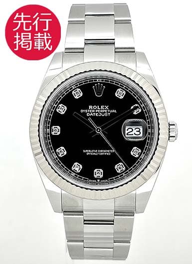ロレックス デイトジャスト41 126334G ブラック 中古