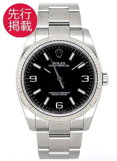 ロレックス オイスター パーペチュアル 116034 ブラック 中古