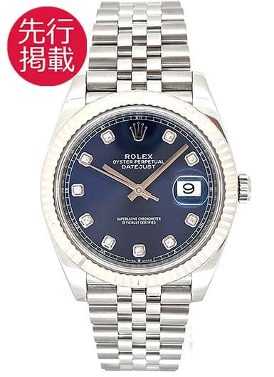 ロレックス デイトジャスト41 126334G ブルー 中古
