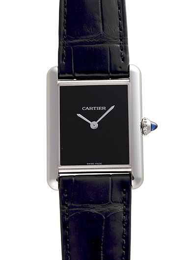 カルティエ タンク マスト ウォッチ LM WSTA0108 ブラック 中古