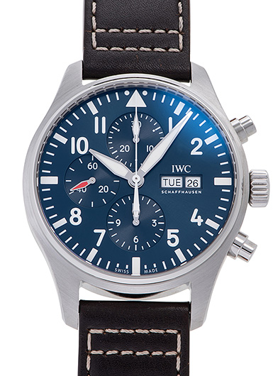 IWC パイロットウォッチ クロノグラフ プティ プランス IW377714 ブルー 中古