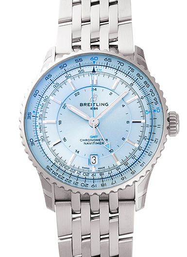ブライトリング ナビタイマーGMT A32310171C1A1 アイスブルー 新品