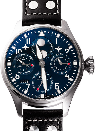 IWC ビッグ パイロット ウォッチ パーペチュアル カレンダー IW503605 ブルー 中古