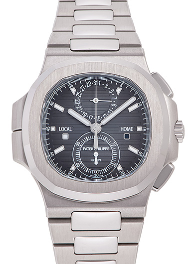 パテックフィリップ ノーチラス トラベルタイム クロノグラフ 5990/1A-001 グレー 中古