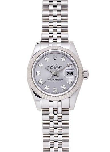 ロレックス デイトジャスト 179174G シルバー 中古
