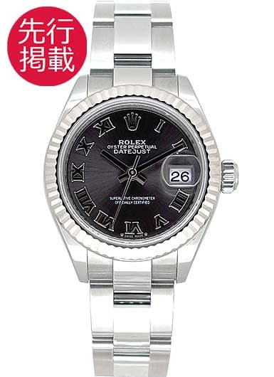 ロレックス デイトジャスト28 279174 グレー 中古