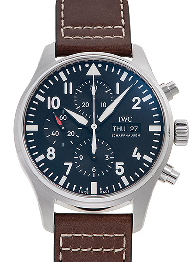 IWC パイロットウォッチ クロノグラフ IW377709 ブラック 中古